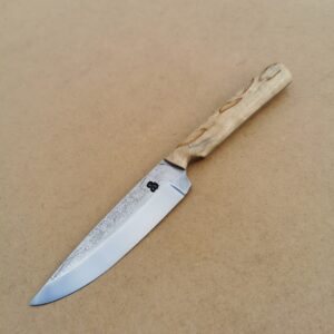 L'Officiel de Mest 170, couteau en bouleau madré
